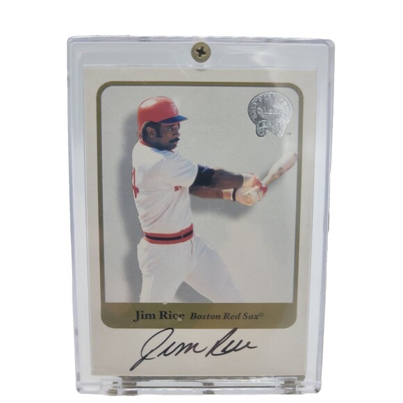 2001 Fleer Greats of the Game - Jim Rice - Autograph- Boston Red Sox - Picture 2 of 3